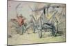 A Man Threshing with a Farm Cart in the Foreground-Peter Paul Rubens-Mounted Giclee Print