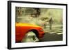 A Man Trying to Cross the Street in Midtown Manhattan, New York-Sabine Jacobs-Framed Photographic Print