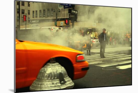 A Man Trying to Cross the Street in Midtown Manhattan, New York-Sabine Jacobs-Mounted Photographic Print