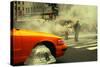 A Man Trying to Cross the Street in Midtown Manhattan, New York-Sabine Jacobs-Stretched Canvas