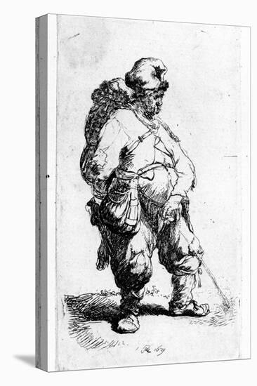 A Man Urinating, 1631 (Eching)-Rembrandt van Rijn-Stretched Canvas