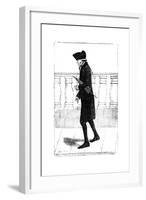 A Man Walking with an Umbrella under His Arm, 1784-null-Framed Giclee Print