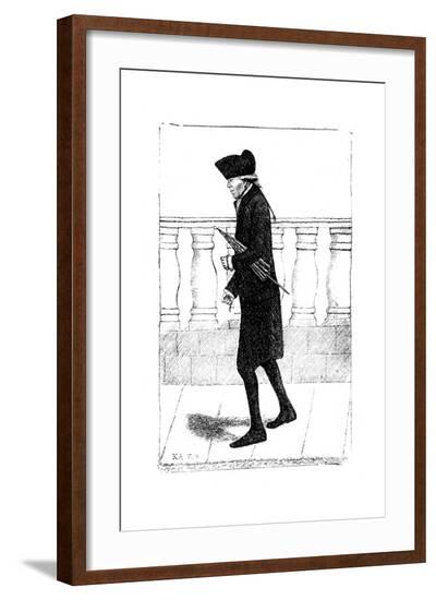 A Man Walking with an Umbrella under His Arm, 1784--Framed Giclee Print