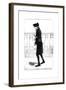 A Man Walking with an Umbrella under His Arm, 1784-null-Framed Giclee Print