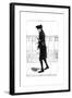 A Man Walking with an Umbrella under His Arm, 1784-null-Framed Giclee Print