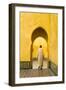 A Man Walks through a Doorway the Mausoleum Moulay Ismail in Meknes, Morocco., 2014 (Photo)-Ira Block-Framed Giclee Print