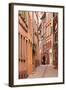 A Man Walks Through La Petite France-Julian Elliott-Framed Photographic Print