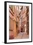 A Man Walks Through La Petite France-Julian Elliott-Framed Photographic Print