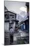 A Man Walks Through Tatopani-Andrew Taylor-Mounted Photographic Print