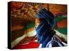 A Man, Wearing his Traditional Tuareg Turban, Stands in His Tent in Koygma-null-Stretched Canvas