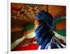 A Man, Wearing his Traditional Tuareg Turban, Stands in His Tent in Koygma-null-Framed Photographic Print