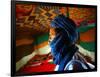 A Man, Wearing his Traditional Tuareg Turban, Stands in His Tent in Koygma-null-Framed Photographic Print