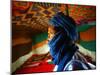 A Man, Wearing his Traditional Tuareg Turban, Stands in His Tent in Koygma-null-Mounted Photographic Print