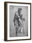 'A Man with a Club and Shackled Feet', c1480 (1945)-Leonardo Da Vinci-Framed Giclee Print