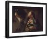 A Man with a Lamp and a Whip (The Prophet Sophonia)-Giuseppe Antonio Petrini-Framed Giclee Print