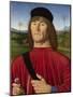A Man with a Pink, C. 1495-Andrea Solari-Mounted Giclee Print