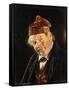 A Man with a Pipe-Carl Kronberger-Framed Stretched Canvas