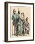 A Man with a Walking Stick, a Rich Jew and a Knight, 12Th Century - Man with Walking Stick, a Rich-null-Framed Giclee Print