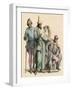 A Man with a Walking Stick, a Rich Jew and a Knight, 12Th Century - Man with Walking Stick, a Rich-null-Framed Giclee Print