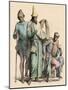 A Man with a Walking Stick, a Rich Jew and a Knight, 12Th Century - Man with Walking Stick, a Rich-null-Mounted Giclee Print