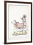 A Man with His Ox, C. 1825 (Pencil, Pen, Black Ink, W/C, on Whatman Paper)-null-Framed Giclee Print