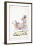 A Man with His Ox, C. 1825 (Pencil, Pen, Black Ink, W/C, on Whatman Paper)-null-Framed Giclee Print