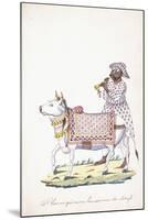 A Man with His Ox, C. 1825 (Pencil, Pen, Black Ink, W/C, on Whatman Paper)-null-Mounted Giclee Print