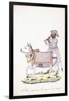 A Man with His Ox, C. 1825 (Pencil, Pen, Black Ink, W/C, on Whatman Paper)-null-Framed Giclee Print