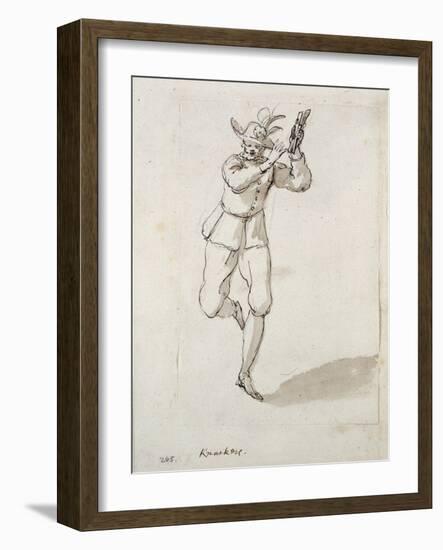 A Man with Knackers and Bells-Inigo Jones-Framed Giclee Print