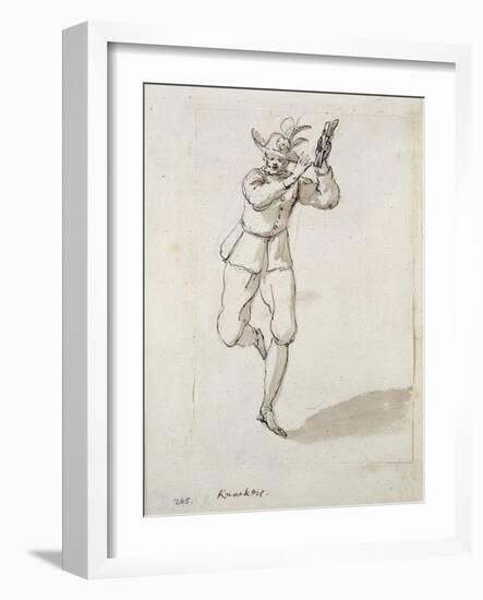 A Man with Knackers and Bells-Inigo Jones-Framed Giclee Print