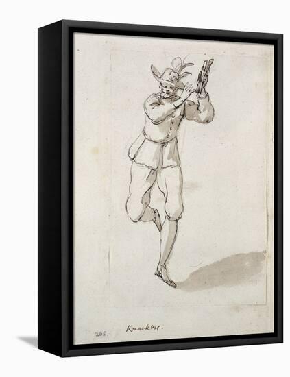 A Man with Knackers and Bells-Inigo Jones-Framed Stretched Canvas