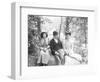 A Man with Two Women in Central Park-null-Framed Photographic Print