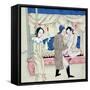 A Man with Two Women-null-Framed Stretched Canvas