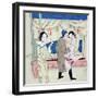 A Man with Two Women-null-Framed Giclee Print