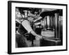 A Man Working in the Tire Facotry-William Vandivert-Framed Premium Photographic Print