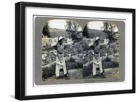 A Manchurian Archer, China, 1904-CH Graves-Framed Giclee Print