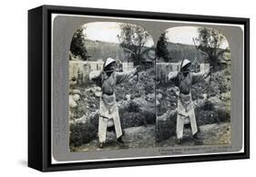 A Manchurian Archer, China, 1904-CH Graves-Framed Stretched Canvas