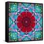 A Mandala from Flower Photographs and Water-Alaya Gadeh-Framed Stretched Canvas