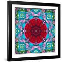 A Mandala from Flower Photographs and Water-Alaya Gadeh-Framed Photographic Print