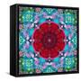 A Mandala from Flower Photographs and Water-Alaya Gadeh-Framed Stretched Canvas