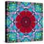 A Mandala from Flower Photographs and Water-Alaya Gadeh-Stretched Canvas