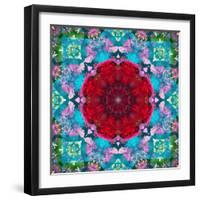 A Mandala from Flower Photographs and Water-Alaya Gadeh-Framed Photographic Print