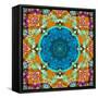 A Mandala from Flower Photographs and Water-Alaya Gadeh-Framed Stretched Canvas