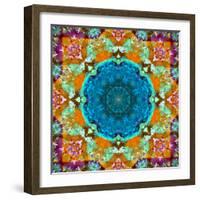 A Mandala from Flower Photographs and Water-Alaya Gadeh-Framed Photographic Print