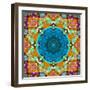 A Mandala from Flower Photographs and Water-Alaya Gadeh-Framed Photographic Print