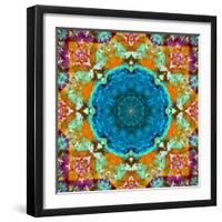 A Mandala from Flower Photographs and Water-Alaya Gadeh-Framed Photographic Print