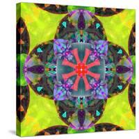 A Mandala from Flowers, and Ornaments-Alaya Gadeh-Stretched Canvas
