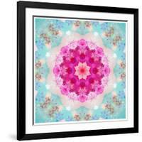 A Mandala from Flowers in Vintage Pastel Tones-Alaya Gadeh-Framed Photographic Print