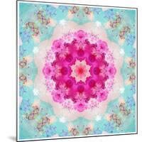 A Mandala from Flowers in Vintage Pastel Tones-Alaya Gadeh-Mounted Photographic Print