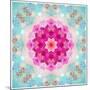 A Mandala from Flowers in Vintage Pastel Tones-Alaya Gadeh-Mounted Photographic Print